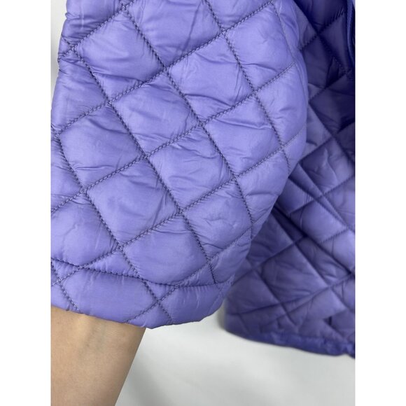 Athleta Women’s 1X Whisper Featherless Quilted Puffer Jacket Light Purple - Picture 15 of 16